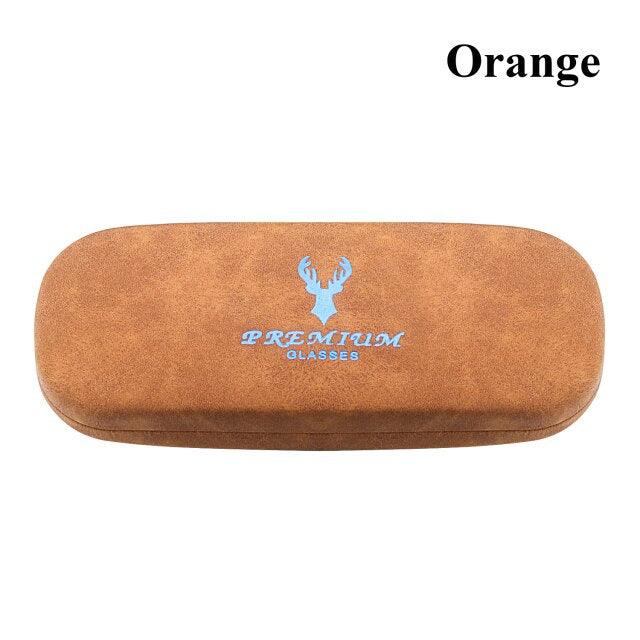 Hard Shell Eyeglasses Case Vintage Waterproof Reading Glasses Box Velvet Glasses Protective Case Unisex Hard Shell Eyeglasses Case Portable Black Glasses Protective Case Christmas Birthday Present