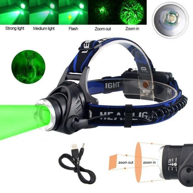 Headlamp Flashlight USB LED Head Rechargeable Light Waterproof Green/Red/UV 395nm Zoomable Headlamp Flashlight Light Outdoor Waterproof Headlight Led Head Lamp 3 Modes Torch For Camping Hiking Fishing - STEVVEX Lamp - 200, Adjustable Flashlight, Adjustable Headlamp, Adjustable Headlight, Flashlight, gadgets, Headlamp, Headlight, lamp, Outdoor Light, Torch, Waterproof Flashlight, Waterproof Headlamp, Waterproof Headlight, Zoomable Flashlight - Stevvex.com