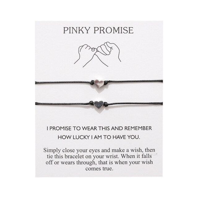 Heart Best Friend Adjustable Bracelets Women Girl Couple Fashion Jewelry Christmas Gift Red String Bracelet Heart Star Charm Gold Plated Protection Love Friendship Bracelets Adjustable Handmade Red Black Rope Cord Thread Bracelet