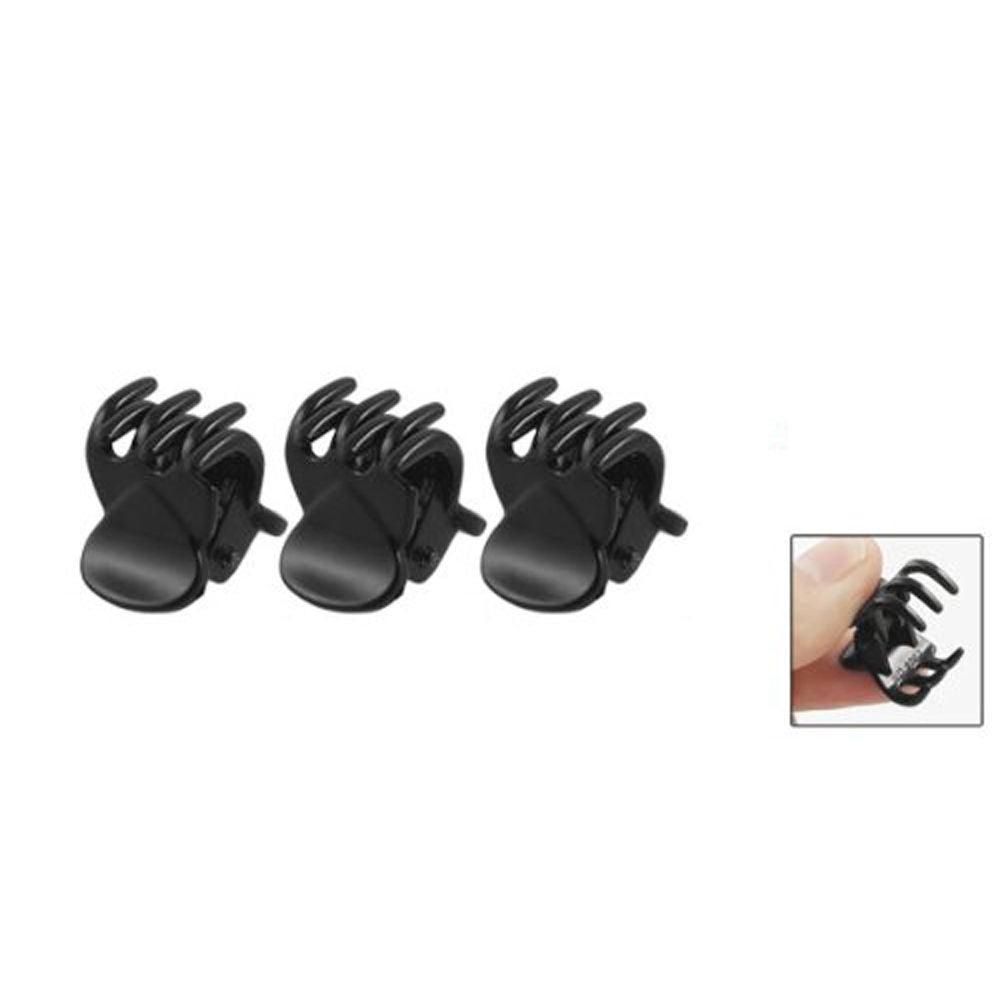 High Quality Newest 12 Pcs Black Plastic Mini Hairpin Claws Hair Clip Clamp for Ladies Hairgrip Barrettes Headwear Gorgeous Hair Accessories For Women