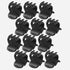 High Quality Newest 12 Pcs Black Plastic Mini Hairpin Claws Hair Clip Clamp for Ladies Hairgrip Barrettes Headwear Gorgeous Hair Accessories For Women