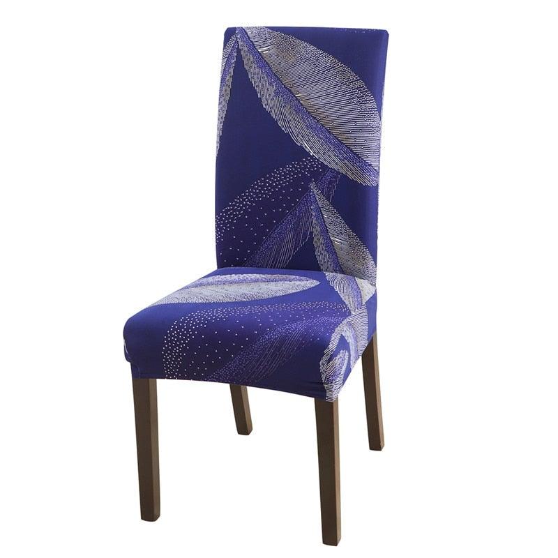 Housmife Printed Stretch Chair Cover Big Elastic Seat Chair Covers Slipcovers Restaurant Banquet Home Dining Party Decoration Stretch Spandex Removable Washable Anti-dust Seat Slipcover  Protector for Hotel Office Ceremony Banquet