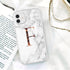 Initial Letter A Z Fashion Phone Case For iPhone 13 Pro Max 11 Pro Max 12 Pro Max 12 Mini 13Mini Luxury Letter Texture Screen Camera Protection Shockproof Soft Bumper Soft Cover