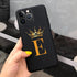 Initial Letter A Z Phone Case Lightweight Shockproof Anti-Scratch Protective Phone Case For iPhone 13 Pro Cover Cute Initial Letters Couple Phone Cases For iPhone13 13 Pro Mini Max Simple Letter Pattern Light-Wight Protective Bumper Cover for iPhone