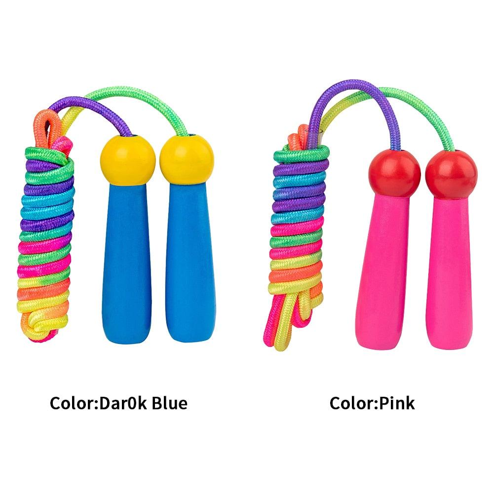 Jumping Wooden Handle Ergonomic School Adjustable Length Portable Training Skipping Rope Indoor Outdoor Wooden Handle Jumping Ropes Adjustable Skipping Rope For Boys And Girls Fitness Exercise Outdoor Activity 2.4m