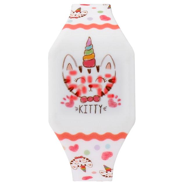 Kids Digital Watches Cute Mermaid Unicorn Dinosaur Dolphin Childern Christmas Electronic Cartoon Cute Outdoor Kids Lightweight Watches Comfortable Wrist Watch Gifts For Boys Girls