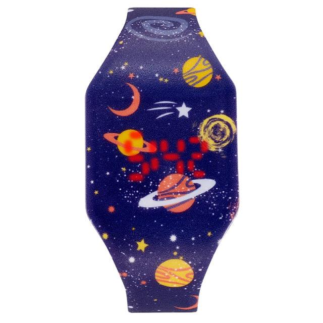 Kids Digital Watches Cute Mermaid Unicorn Dinosaur Dolphin Childern Christmas Electronic Cartoon Cute Outdoor Kids Lightweight Watches Comfortable Wrist Watch Gifts For Boys Girls