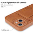 Leather Card Bracket Case for iPhone 14 Plus 13 12 11 Pro Max Bumper Bank Pocket Holder Shockproof Protective Camera Cover Leather Case for iPhone with Slim Wallet Card Holder - STEVVEX Gadgets - 1006, Beautiful Phone Case, Black Phone Case, Elegant Phone Case, Fashion Phone Case, Leather Phone Case, Man Phone Case, Modern Phone Case, Phone Case, Phone Case For Iphone, Popular Phone Case, Strong Phone Case, Stylish Phone Case, Wallet Phone Case, Women Phone Case - Stevvex.com