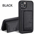 Leather Card Bracket Case for iPhone 14 Plus 13 12 11 Pro Max Bumper Bank Pocket Holder Shockproof Protective Camera Cover Leather Case for iPhone with Slim Wallet Card Holder - STEVVEX Gadgets - 1006, Beautiful Phone Case, Black Phone Case, Elegant Phone Case, Fashion Phone Case, Leather Phone Case, Man Phone Case, Modern Phone Case, Phone Case, Phone Case For Iphone, Popular Phone Case, Strong Phone Case, Stylish Phone Case, Wallet Phone Case, Women Phone Case - Stevvex.com