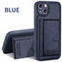 Leather Card Bracket Case for iPhone 14 Plus 13 12 11 Pro Max Bumper Bank Pocket Holder Shockproof Protective Camera Cover Leather Case for iPhone with Slim Wallet Card Holder - STEVVEX Gadgets - 1006, Beautiful Phone Case, Black Phone Case, Elegant Phone Case, Fashion Phone Case, Leather Phone Case, Man Phone Case, Modern Phone Case, Phone Case, Phone Case For Iphone, Popular Phone Case, Strong Phone Case, Stylish Phone Case, Wallet Phone Case, Women Phone Case - Stevvex.com