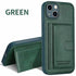 Leather Card Bracket Case for iPhone 14 Plus 13 12 11 Pro Max Bumper Bank Pocket Holder Shockproof Protective Camera Cover Leather Case for iPhone with Slim Wallet Card Holder - STEVVEX Gadgets - 1006, Beautiful Phone Case, Black Phone Case, Elegant Phone Case, Fashion Phone Case, Leather Phone Case, Man Phone Case, Modern Phone Case, Phone Case, Phone Case For Iphone, Popular Phone Case, Strong Phone Case, Stylish Phone Case, Wallet Phone Case, Women Phone Case - Stevvex.com
