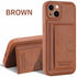 Leather Card Bracket Case for iPhone 14 Plus 13 12 11 Pro Max Bumper Bank Pocket Holder Shockproof Protective Camera Cover Leather Case for iPhone with Slim Wallet Card Holder - STEVVEX Gadgets - 1006, Beautiful Phone Case, Black Phone Case, Elegant Phone Case, Fashion Phone Case, Leather Phone Case, Man Phone Case, Modern Phone Case, Phone Case, Phone Case For Iphone, Popular Phone Case, Strong Phone Case, Stylish Phone Case, Wallet Phone Case, Women Phone Case - Stevvex.com