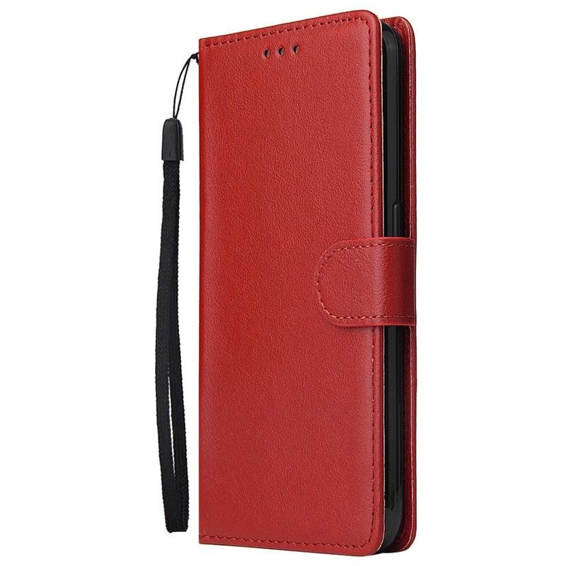 Leather Flip Case Built in Card Holder Magnetic Closure Protective Cover For Xiaomi Mi 9T Leather Case on For Xiaomi Mi 9T mi9t pro Redmi K 20 K20 Pro Case Cover Classic Flip Wallet Phone Cases