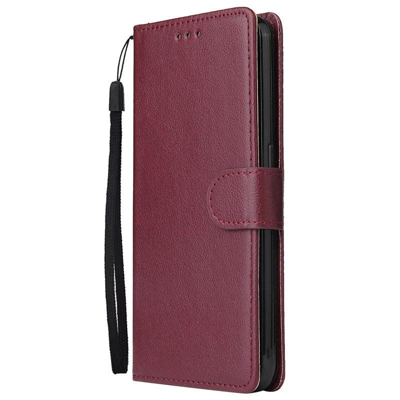 Leather Flip Case Built in Card Holder Magnetic Closure Protective Cover For Xiaomi Mi 9T Leather Case on For Xiaomi Mi 9T mi9t pro Redmi K 20 K20 Pro Case Cover Classic Flip Wallet Phone Cases