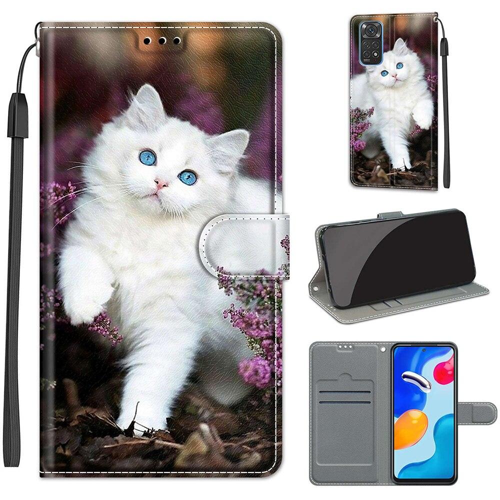 Leather Flip Phone Case with Magnetic Buckle Wallet Phone Cover Flip Leather Phone Case For Xiaomi Redmi Note 11 Pro 11S 11E 10 10S 10T 9 9S 9T 10A 9A 9C 8 7A 6A Wallet Card Holder Cover