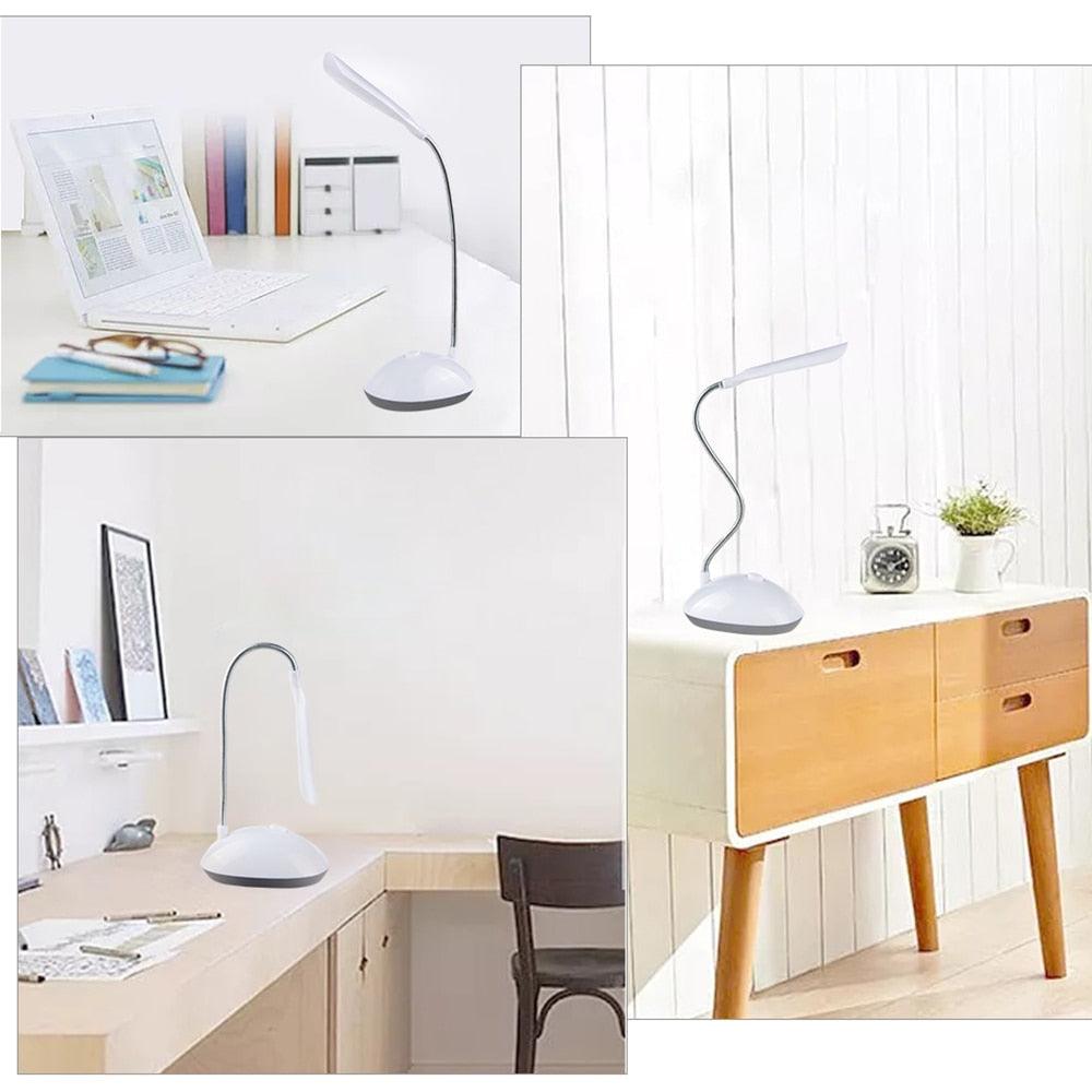 LED Desk Light Table Lamp Reading Book Light 3xAAA Battery Desk Lamp Mini Eye Protection Office Bedroom Bedside LED Study Table Decorative Table Lamp Cute Study Lamps for Bedroom Décor