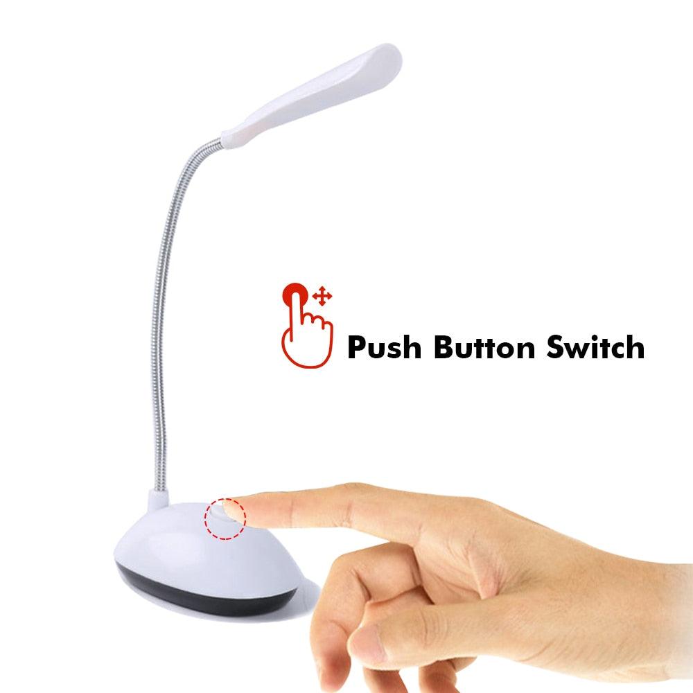 LED Desk Light Table Lamp Reading Book Light 3xAAA Battery Desk Lamp Mini Eye Protection Office Bedroom Bedside LED Study Table Decorative Table Lamp Cute Study Lamps for Bedroom Décor