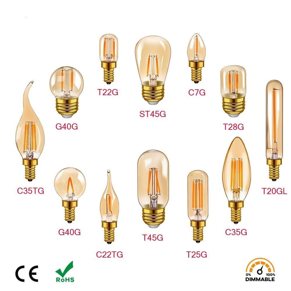 LED Spiral Filament Light Bulb Warm White Vintage Edison Lamp Bedroom Decoracion Vintage Lamp Home Decor Holiday Night Eye Protection Led Bulb Light Lamp For Office Desk Lights - STEVVEX Decor - 57, bulb, Bulb edison Lamp, Decoration LED Filament lamp, Edison Light Bulb, home decor, Retro Edison Light Bulb, Vintage Edison Lamp - Stevvex.com