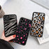 Leopard Print Elegant Pattern Protective Phone Case Translucent Hard Back With Silicone Leopard Pattern Phone Case For Iphone 11 Pro Max 12 13 Mini X Xs Max 7 8 Plus Mobile Phone Protective Case