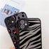 Leopard Print Elegant Pattern Protective Phone Case Translucent Hard Back With Silicone Leopard Pattern Phone Case For Iphone 11 Pro Max 12 13 Mini X Xs Max 7 8 Plus Mobile Phone Protective Case