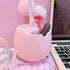 Lovely 3 Levels Dimmer Reading Table Lamp Pen Case Base Student LED Desk Lamp Girls Charge Bedside Lamp for Bedroom Studyroom Cute Study Lamps for Bedroom Décor