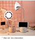 Lovely 3 Levels Dimmer Reading Table Lamp Pen Case Base Student LED Desk Lamp Girls Charge Bedside Lamp for Bedroom Studyroom Cute Study Lamps for Bedroom Décor