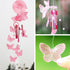 Lucky Butterfly Hanging Wind Chime Bell Garden Decoration Ornament Gift Home Decoration Fashion  High-end Gift Butterfly Gift Grandmother Gift Mother Gift Birthday Gift Festival Gift Witness Friendship Outdoor Wind Chime Garden Decor