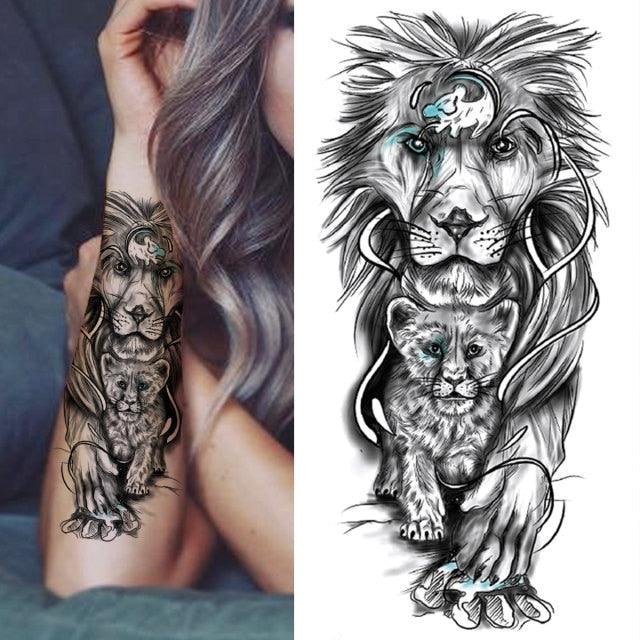 Luxury Black Forest Tiger Wolf Tattoo Sticker Temporary Tattoo Animals Colorful Big Tattoo Stickers For Mens Womens - STEVVEX Beauty - 103, 3D Tattoo, Animal Tattoo, Arm Tattoo, Back Tattoo, Beauty, Big Tattoo, Black Tattoos, Body Tattoo, Colorful Tattoo, Fashion Tattoo, Flower Tattoo, Large Tattoo, Leg Tattoo, Lion Tattoo, Luxury Tattoo, Men Tattoo, Mens Tattoo, Party Tattoo, Realistic Tattoo, Stylish Tattoo, Tattoo, Tiger Tattoo, Waterproof Tattoo, Wolf Tattoo, Women Tattoo, Womens Tattoo - Stevvex.com