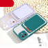 Luxury Card Holder Wallet Case For iPhone 11 Pro Max 12 Mini X XR 7 8 Plus XS Max Hard Solid Color Clear Protection Cover  Soft Silicone Shockproof Back Cover