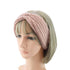 Luxury Fashion Winter Soft Solid Color Elastic Elegant Wide Knitting Cross Lightweight Headband Yoga Turban Bandage Bandanas Hair Bands For Women