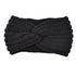 Luxury Fashion Winter Soft Solid Color Elastic Elegant Wide Knitting Cross Lightweight Headband Yoga Turban Bandage Bandanas Hair Bands For Women