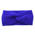 Luxury Fashion Winter Soft Solid Color Elastic Elegant Wide Knitting Cross Lightweight Headband Yoga Turban Bandage Bandanas Hair Bands For Women