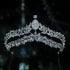 Luxury Silver Color Crystal Bridal Tiaras Crown Rhinestone Pageant Headpieces Wedding Hair Accessories Crystal Wedding Crown Princess Tiara For Halloween Party Prom Pageant Crown Cake Topper Hair Accessories