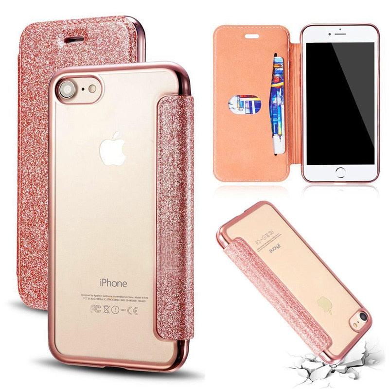 Luxury Slim Leather Wallet Flip Case For iPhone 14 Pro 13 12 Card Holder Cover Shock-Absorption Anti-Scratch Bumper Back Cover for New iPhone