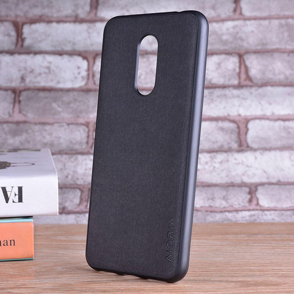 Luxury Textile Cloth Leather Skin Phone Case Cover For Xiaomi Redmi 5 5 Plus Luxury Textile Leather Skin Soft Hard Cover For Xiaomi Redmi 5 Plus Case Shockproof Durable Material Vintage New Design Leather Phone Case