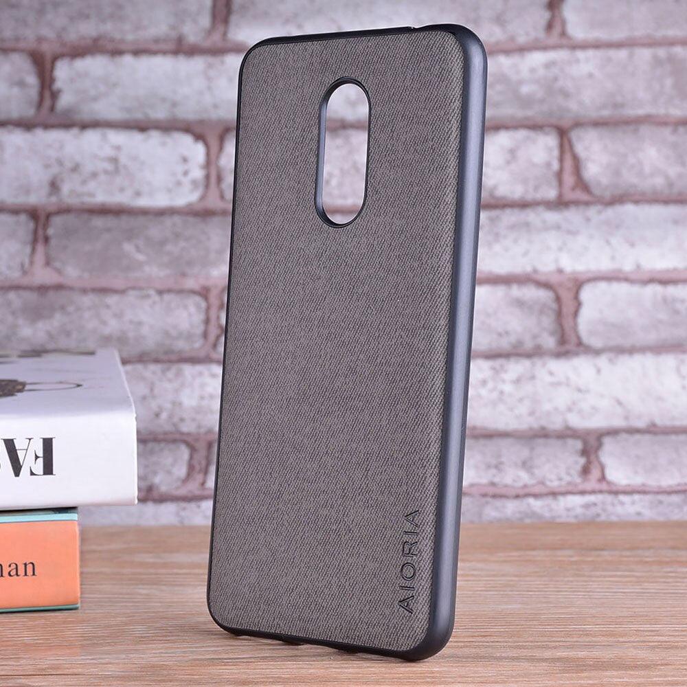 Luxury Textile Cloth Leather Skin Phone Case Cover For Xiaomi Redmi 5 5 Plus Luxury Textile Leather Skin Soft Hard Cover For Xiaomi Redmi 5 Plus Case Shockproof Durable Material Vintage New Design Leather Phone Case