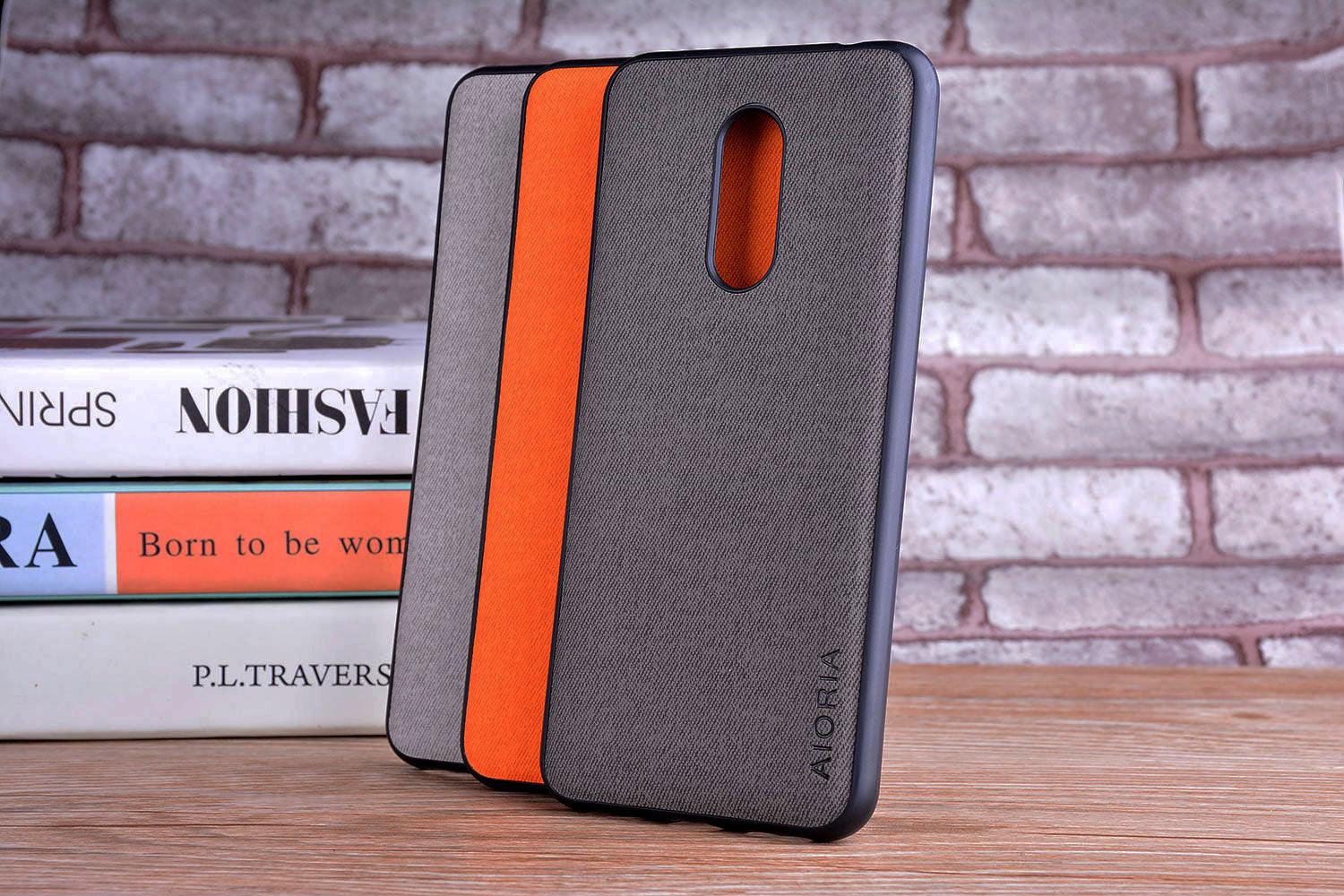 Luxury Textile Cloth Leather Skin Phone Case Cover For Xiaomi Redmi 5 5 Plus Luxury Textile Leather Skin Soft Hard Cover For Xiaomi Redmi 5 Plus Case Shockproof Durable Material Vintage New Design Leather Phone Case