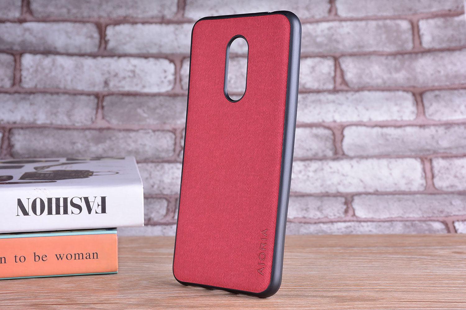 Luxury Textile Cloth Leather Skin Phone Case Cover For Xiaomi Redmi 5 5 Plus Luxury Textile Leather Skin Soft Hard Cover For Xiaomi Redmi 5 Plus Case Shockproof Durable Material Vintage New Design Leather Phone Case
