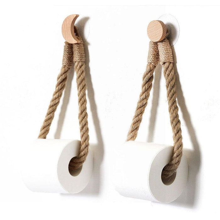 Many Styles Kitchen Roll Napkin Holders Towel Dispenser Accessory Hanging Rope Wooden Toilet Paper Holder For Bathroom Decor Home Toilet Roll Holder Creative Wood Roll Holder Country House Toilet Paper Holder Toilet Bathroom