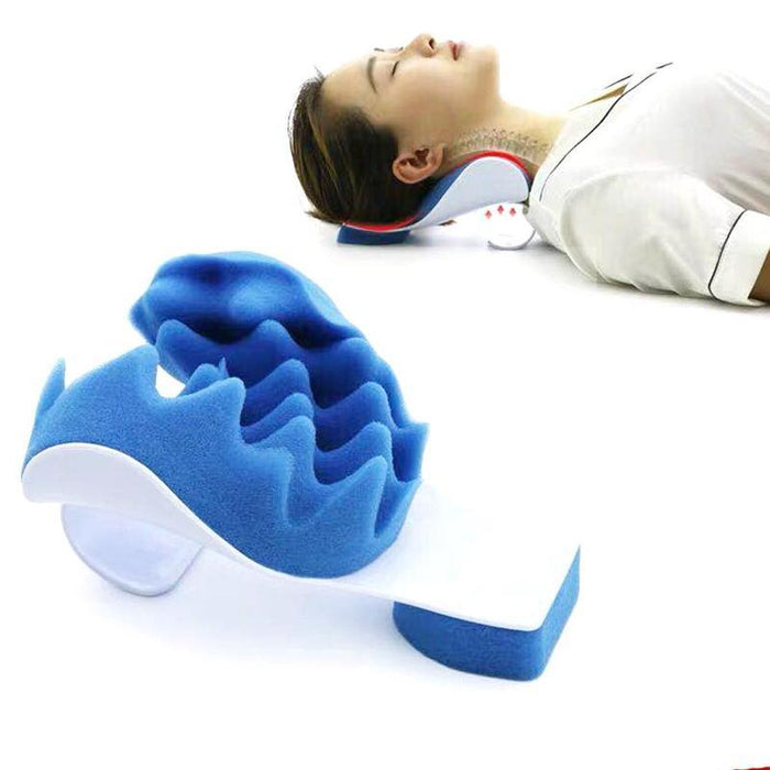 Massage Pillow Support Cervical Pillow Pain Device For Cervical Relax Align Travel Rest Relief Spine Neck Traction Pain Relief and Cervical Spine Alignment Neck and Shoulder Relaxer Cervical Traction Device Neck Stretcher Cervical Spine Alignment - ALLURELATION - 552, Car Neck Pillow, Car Neck Pillows, Car Neck Rest, Car Net Bag, Car Pillows, Cervical Pillow, Massage Pillow, Pain Device, Pain Relief, Spine Alignment, Support Cervical Pillow, Support Pillow, Travel Pillows - Stevvex.com
