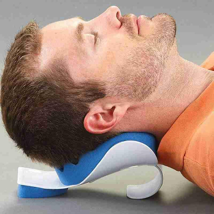 Massage Pillow Support Cervical Pillow Pain Device For Cervical Relax Align Travel Rest Relief Spine Neck Traction Pain Relief and Cervical Spine Alignment Neck and Shoulder Relaxer Cervical Traction Device Neck Stretcher Cervical Spine Alignment - ALLURELATION - 552, Car Neck Pillow, Car Neck Pillows, Car Neck Rest, Car Net Bag, Car Pillows, Cervical Pillow, Massage Pillow, Pain Device, Pain Relief, Spine Alignment, Support Cervical Pillow, Support Pillow, Travel Pillows - Stevvex.com
