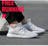 Men Blue Running Shoes Lightweight Breathable Mesh Soft Women Outdoor Sneakers Slip On Outdoor Jogging Walking Tennis Sport Shoes Fashion Sneakers For Workout