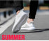 Men Blue Running Shoes Lightweight Breathable Mesh Soft Women Outdoor Sneakers Slip On Outdoor Jogging Walking Tennis Sport Shoes Fashion Sneakers For Workout