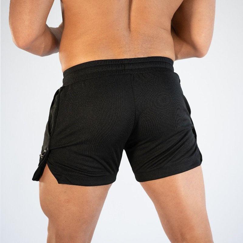 Men's Gym Training Shorts Men Sports Casual Clothing Fitness Workout Running Grid quick-drying compression Shorts Athletics Quick Dry Active Running Bodybuilding Shorts with Pockets