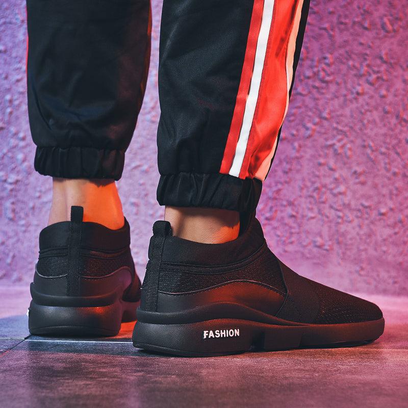 Mens Red Sneakers Flats Sport Footwear Couple Sneakers New Fashion Lovers Casual Lightweight Jogging Breathable Tennis Sport Shoes For Workout OutdoorWalking