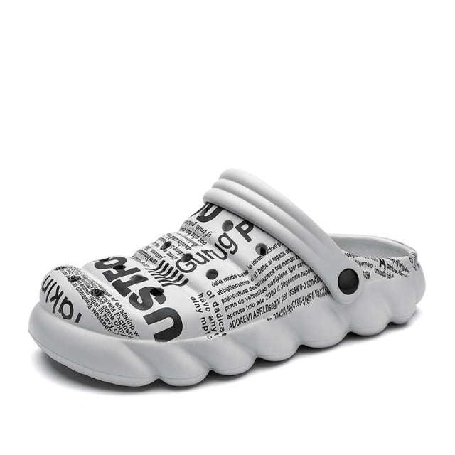 Mens Slippers Summer Flip Flops Sandals Fitness Fashion Garden Clogs Classic Mules Anti-Skid Rubber Sole Slip On Summer Mens Clogs