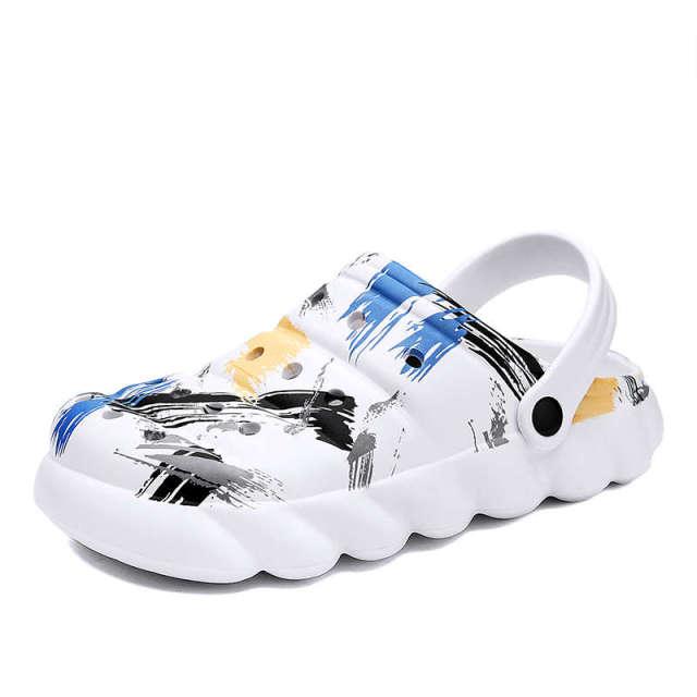 Mens Slippers Summer Flip Flops Sandals Fitness Fashion Garden Clogs Classic Mules Anti-Skid Rubber Sole Slip On Summer Mens Clogs