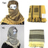 Military Arab Keffiyeh Shemagh Scarf Cotton Winter Shawl Neck Warmer Cover Head Wrap Windproof Tactical Camping Scarf Men Women Shemagh Keffiyeh Men Arab Kufiyah Keffiyeh Arabic Muslim Head Wrap Men Scarf Shawl