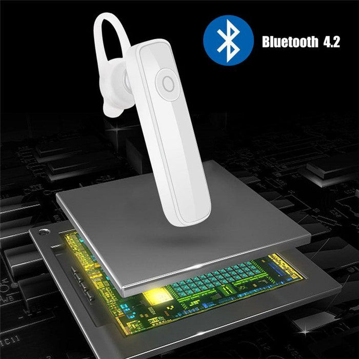 Mini Wireless Bluetooth Black Earphone Driving Handsfree Call Business Headset Improved Comfort Bluetooth Easy Pairing Headphone With Mic Long Distance Connection Earphone For All Smart Phones