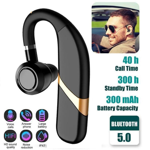 Mini Wireless Earbuds Bluetooth 5.0 In Ear Light-Weight Headphones Built-in Microphone Quality Sound Long Distance Wireless Bluetooth Earphone Ear Hook Business Single Headphone With Mic Handsfree Drive Call Sports Headset Earbud For Phones